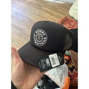 ROARK Hat - Black Trucker Snapback Baseball Cap - NEW! Mens Skate Surf